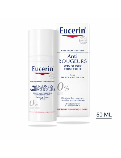 Anti Rougeurs Soin De Jour Teinte 50ml Peau Hypersensible Eucerin