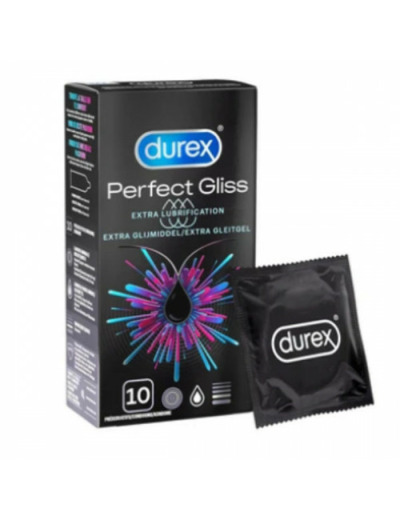 Durex Perfect Gliss Extra Lubrification Préservatifs x 10