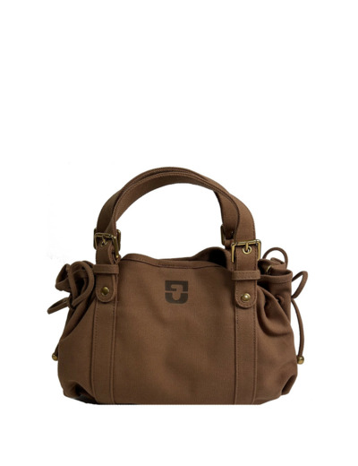 Gérard Darel Le 18 Heures Sac Porté Travers En Toile Beige