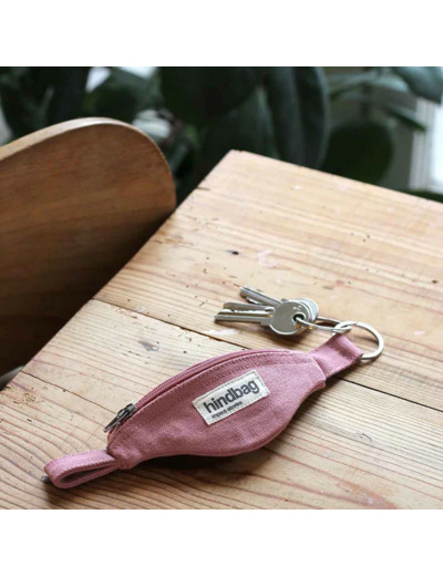 Hindbag Côme Porte Clés Sac Banane Rose Blush