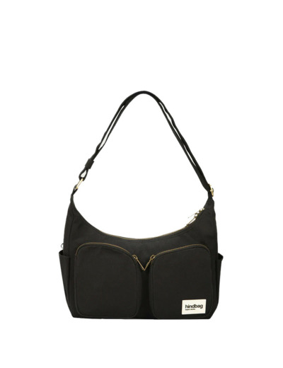 Hindbag Emile Sac Besace Multipoches En Coton Bio Noir