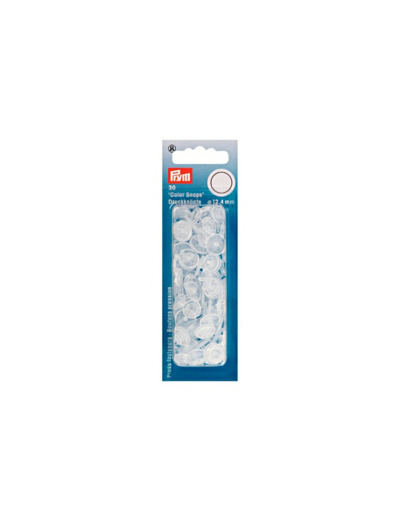 Boutons pression colorsnaps - 12,4 mm transparent Prym