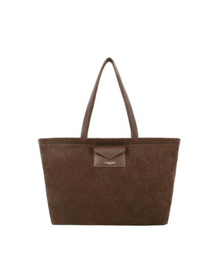 Lancaster Suedine KBA Grand Sac Shopping Aspect Suédine 518-063 Marron