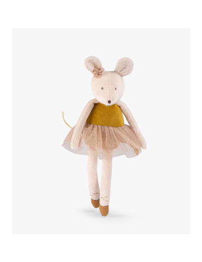 Poupée souple souris or La petite école de danse (31cm)