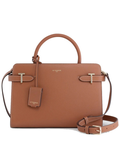 Tanneur Emilie Moyen Sac À Main En Cuir Grainé Tan