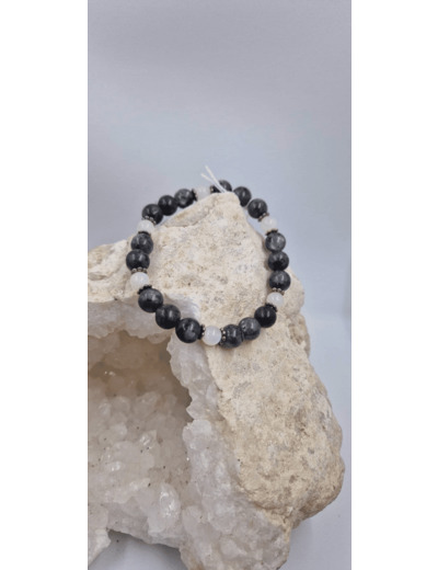 Bracelet larvikite peristerite OLPA2919B