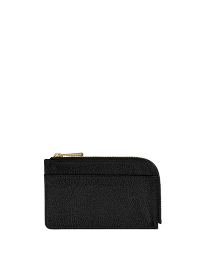 Longchamp Le Foulonné Porte-Cartes En Cuir Noir