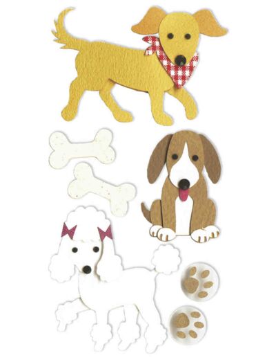 Sticker 3D "Chiens"