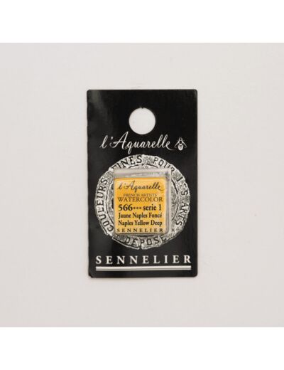 Peinture Aquarelle Extra-Fine Sennelier, 566 Jaune de Naples Foncé S1