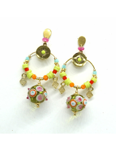 Boucles d'oreilles Citrus Coral