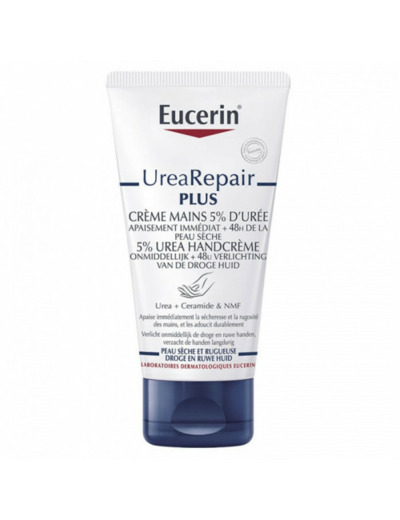 Creme Mains 5% D'uree 75ml UreaRepair Plus Peaux Seches Eucerin