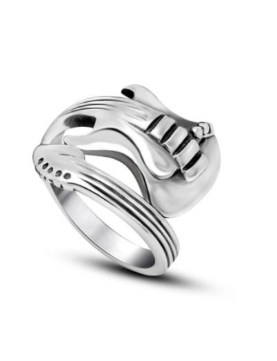 Bague guitare en acier inoxydable