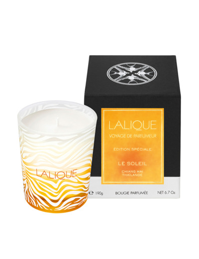 LALIQUE Bougie Le soleil Chiang Mai 190gr