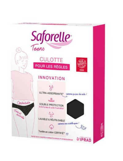 Culotte Ultra-absorbante 1ères règles 14 ans Teens Saforelle