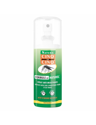 Spray Anti-moustiques Naturel Des 12 Mois 100ml Cinq Sur Cinq