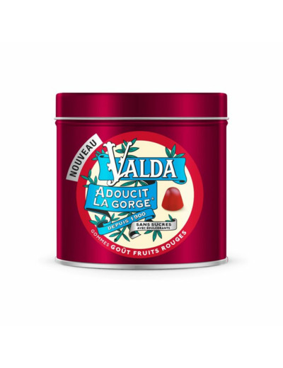 Gommes Sans Sucres Fruits Rouges 140g Valda