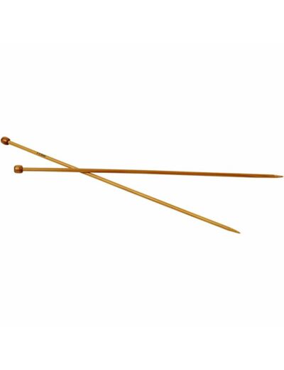 Aiguilles à tricoter bambou 40 cm - 5 mm