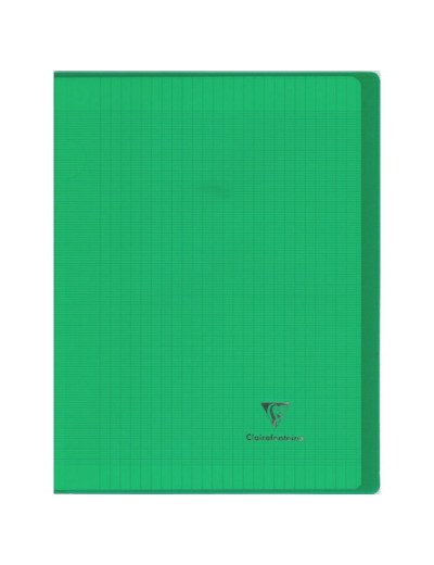 Cahier "Koverbook" - Polypro - 24x32 - 96 pages - Séyès - Vert transparent