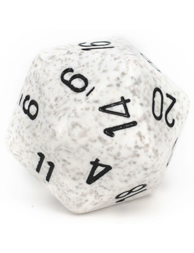CHESSEX - D20 JUMBO 34 mm - GRANITE Arctic Camo
