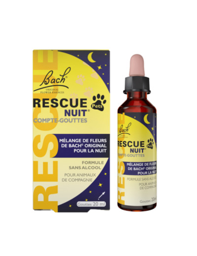 BACH RESCUE NUIT PETS FL20ML