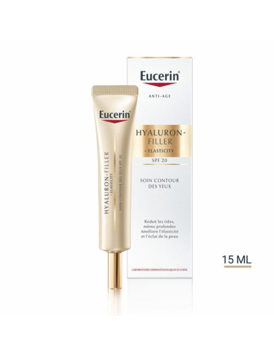 Soin Contour des Yeux SPF20 15ml Hyaluron-Filler + Elasticity Peaux Matures Eucerin