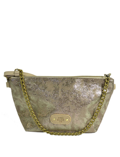 Mila Louise Zil CU Sac Trousse Toile Irisée Crème