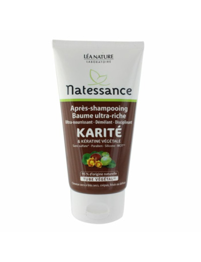 Apres Shampooing Baume Et Keratine Vegetale Cheveux Secs A Tres Secs Crepus Frises Ou Defrises 150ml Natessance