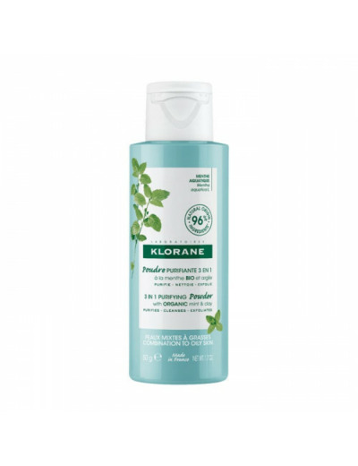 KLORANE POUDRE PURIFIANTE 3/1 MENTHE 50G
