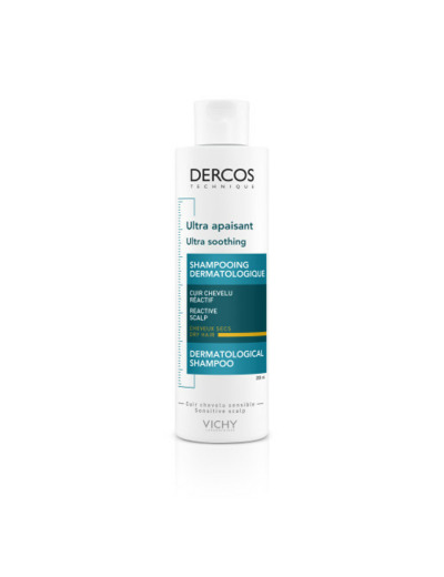 Shampooing Ultra Apaisant Cheveux Secs 200ml Dercos Vichy