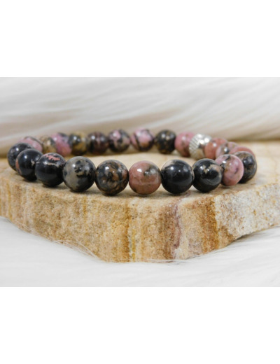 BRACELET RHODONITE VEINE