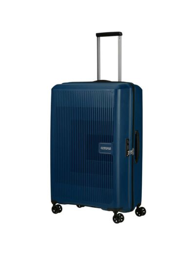 American Tourister Aerostep 77 cm Valise Extensible Large Check-in 4 Roues Navy Blue