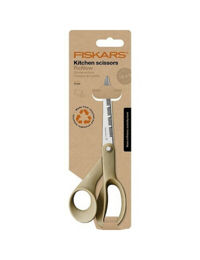 Ciseaux FISKARS® recyclés universels Cuisine 21 cm