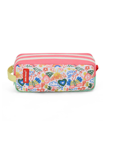 Trousse double compartiment Happiness