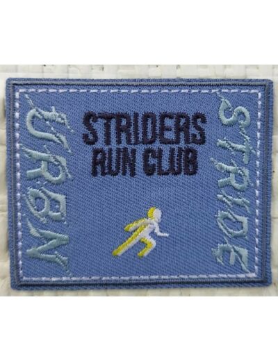 Écusson autocollant - Coureur bleu STRIDERS Run Club