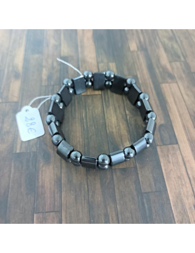 Bracelet double en hématite