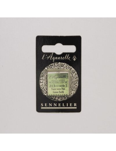 Peinture Aquarelle Extra-Fine Sennelier, 213 Terre Verte Naturelle S1