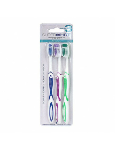 SUPERWHITE BAD BRUSH SOUPLE X3