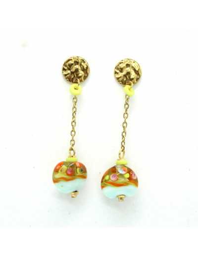 Boucles d'oreilles Citrus Coral