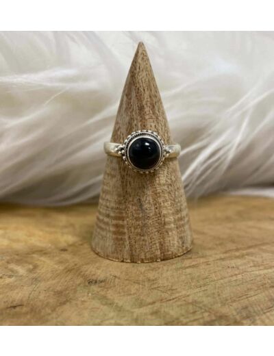 Bague onyx argent