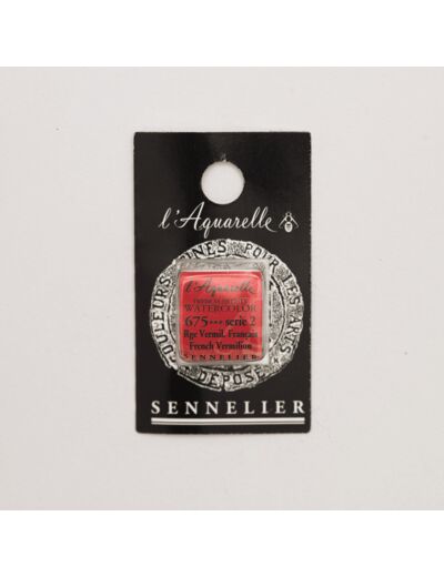Peinture Aquarelle Extra-Fine Sennelier, 675 Rouge Vermillon Français S2