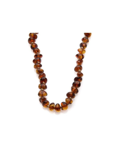 COLLIER BÉBÉ AMBRE COGNAC