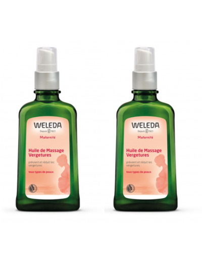 Huile De Massage Vergetures 2x100ml Weleda