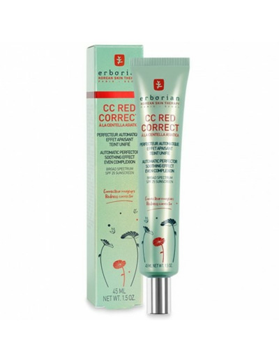 Cc Red Correct Perfecteur Correcteur Rougeurs Spf25 45ml Erborian