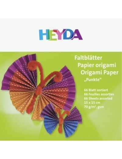 Papier pour origami - Pois - 150x150