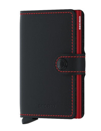 Secrid Porte-Carte Miniwallet Matte Black Red