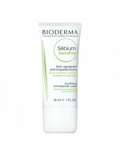 Crème hydratante anti-imperfections 30ml Sebium Peau acnéique Bioderma