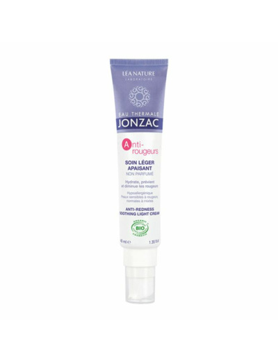 Soin Leger Apaisant Anti-rougeurs 40ml Eau thermale Jonzac