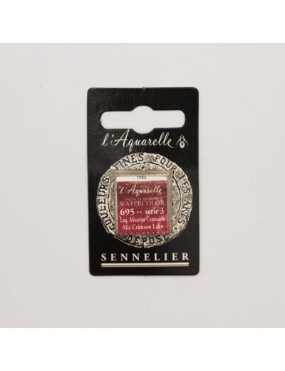 Peinture Aquarelle Extra-Fine Sennelier, 695 Laque Alizarine Cramoisie S3