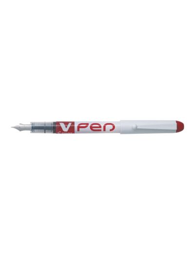 Stylo plume jetable "V-Pen" - Rouge