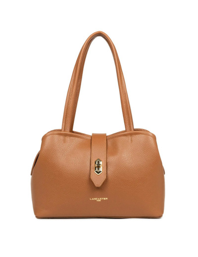 Lancaster Top Double Sac Porté Epaule 470-68 Camel In Orange